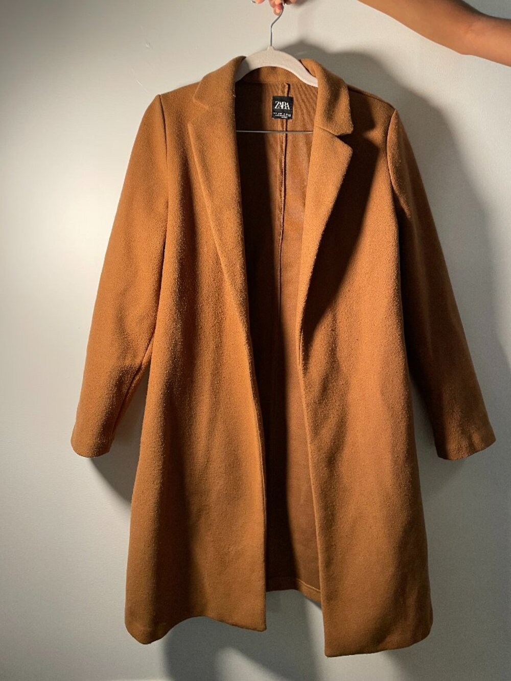Zara Tan Pea Coat (Small)
